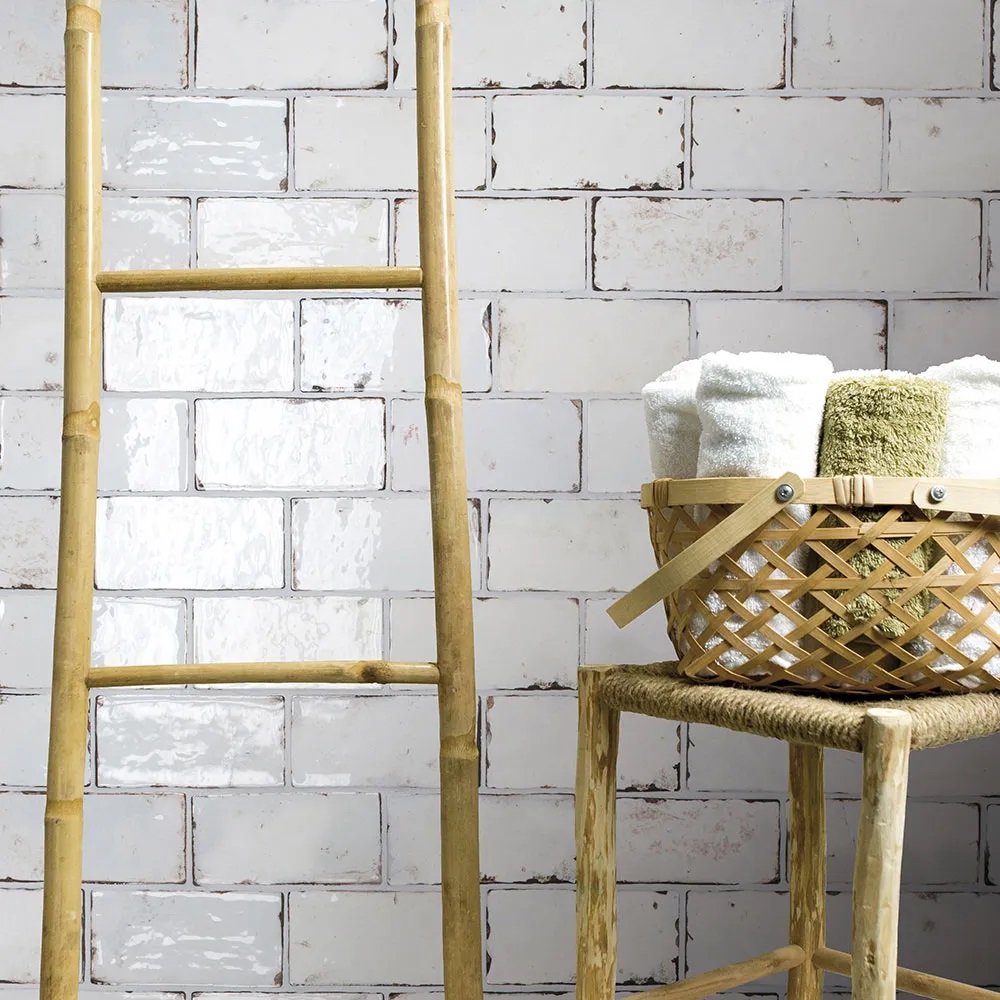 Piastrella Nanda Tiles “Loft White Gloss” cm. 7,5×15