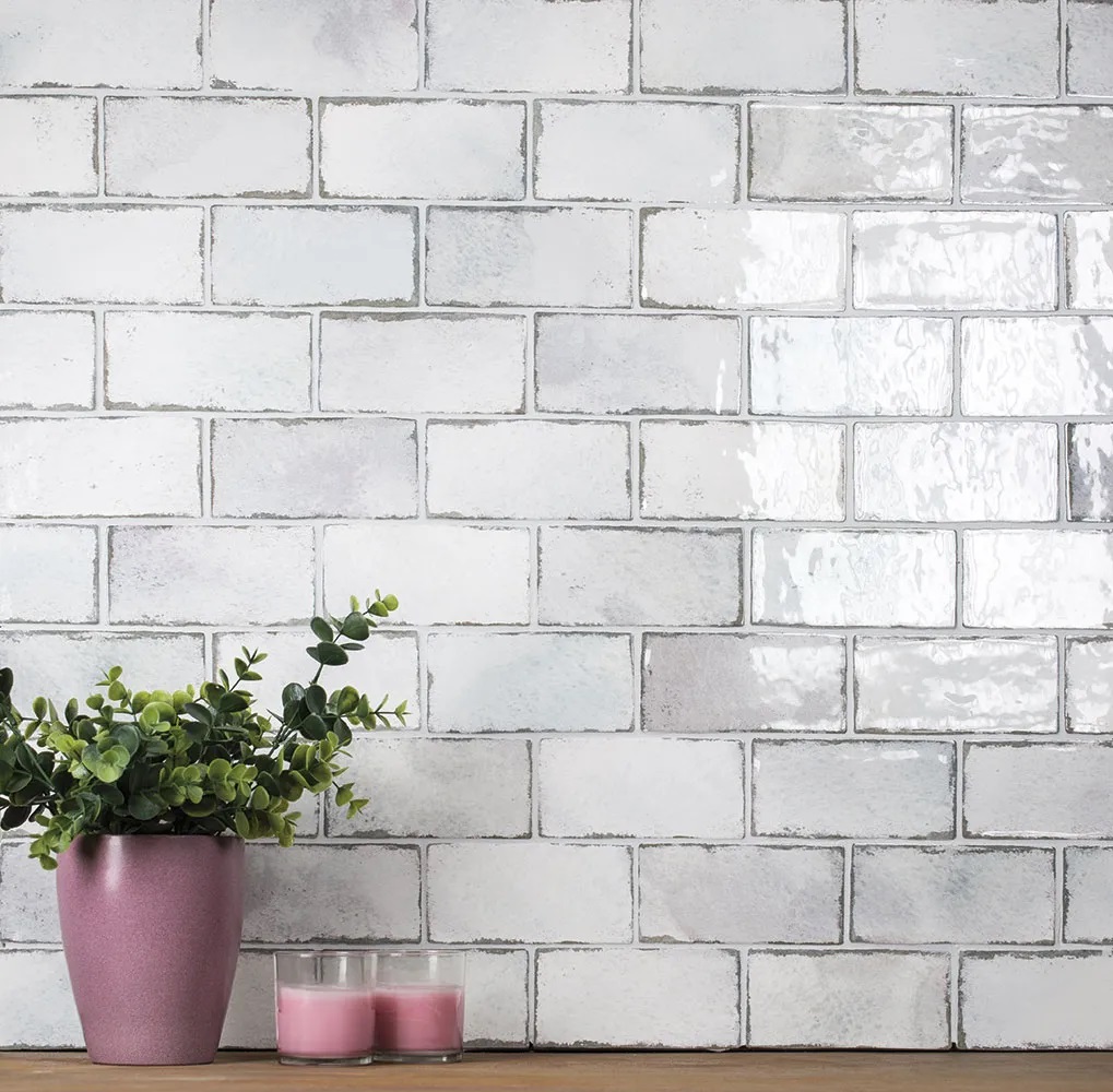 Piastrella Nanda Tiles “Manhattan Sedate White” cm. 7,5×15