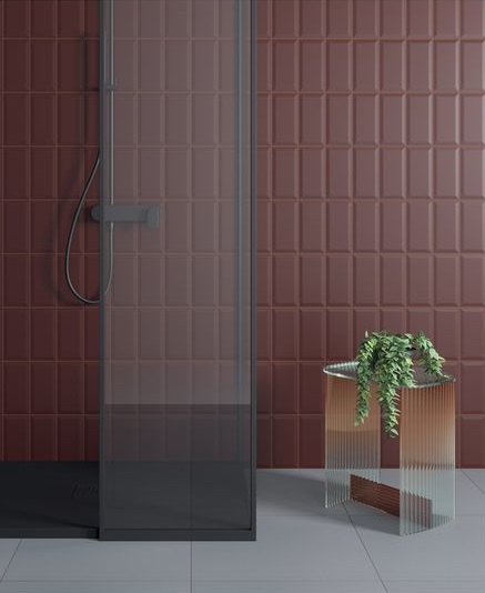 Piastrella Ceramica Vogue “Bisello Interni Granata”